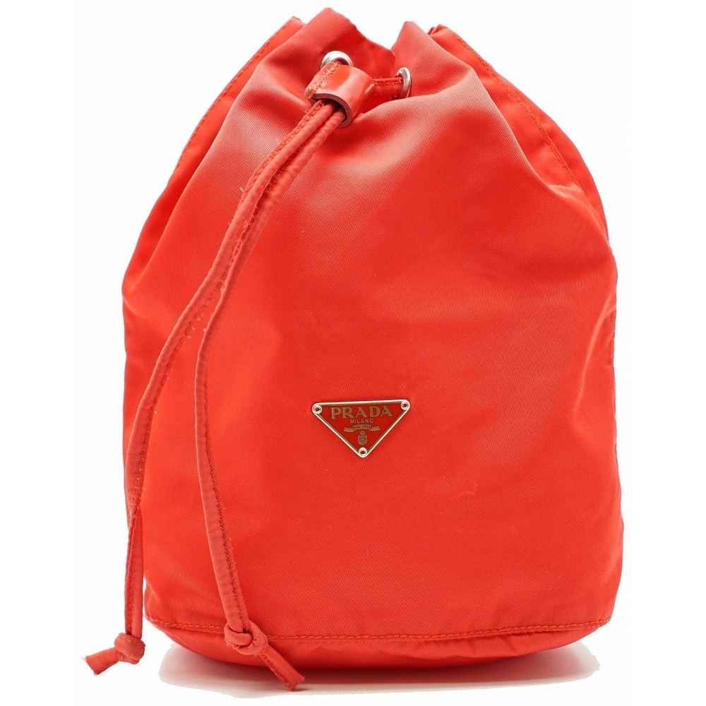 Prada Pouch Nylon Red Drawstring - image 2